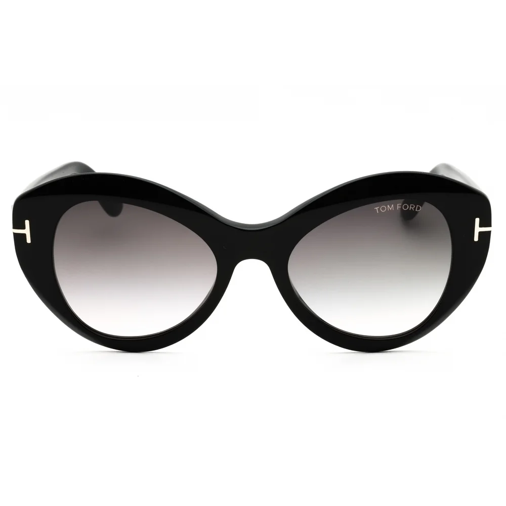 NWT Tom Ford FT1084 Black Cat Eye 52mm Sunglasses